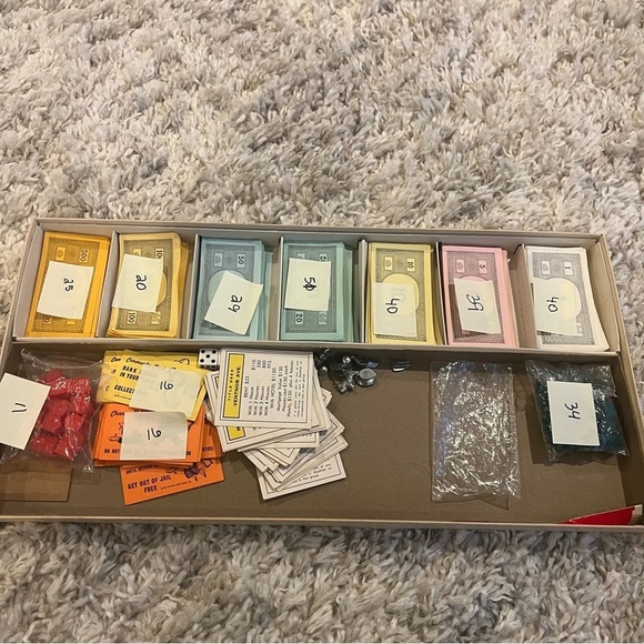 Vintage 1961 Monopoly Board Game by Parker Brothers Classic Original Complete - Picture 5 of 11